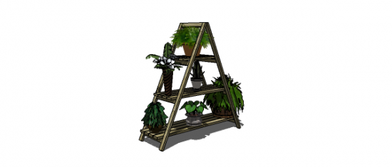 A Frame Plant Stand Woodworking Plans
